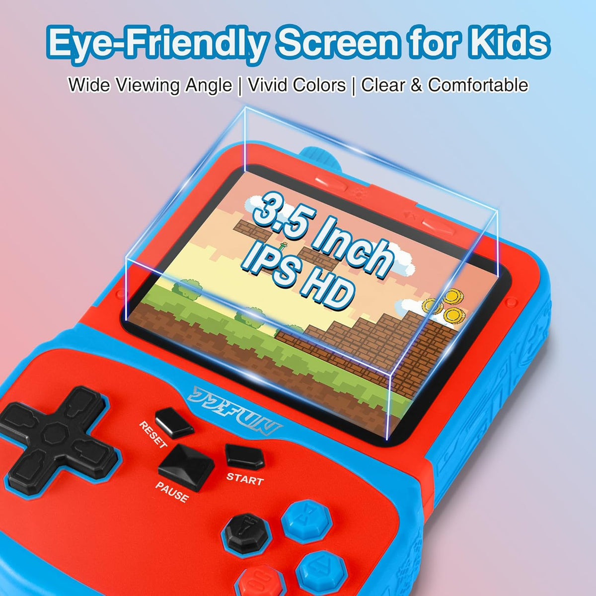 Portable Video Game Console for Kids, 220 Built-in Classic Retro Games, Handheld Plug & Play Player