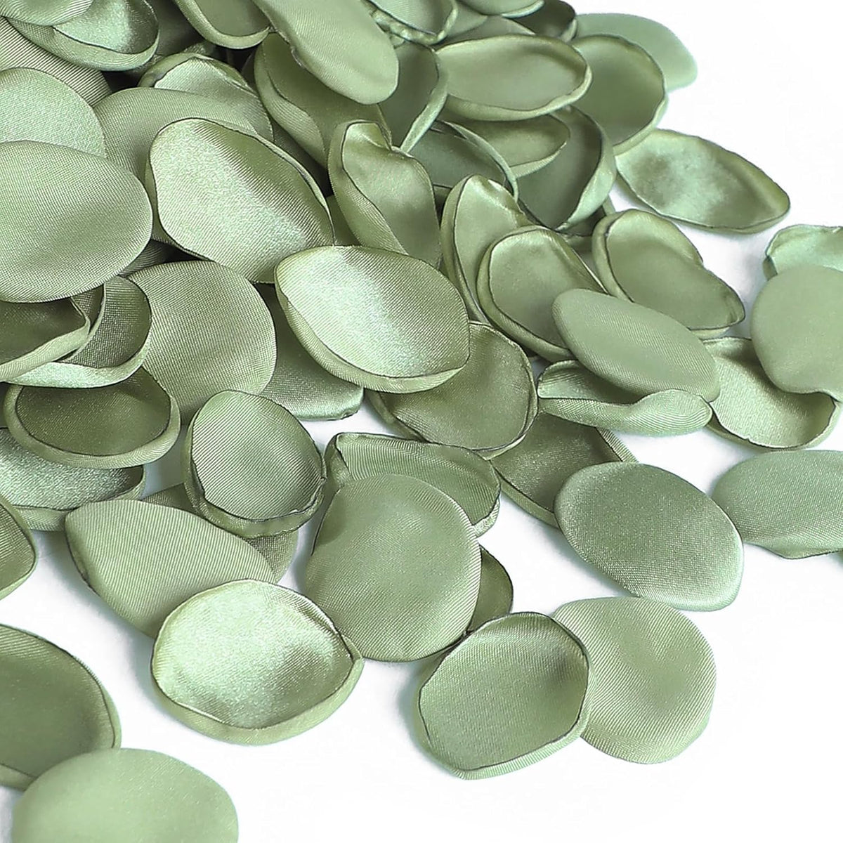 Floroom 300pcs Rose Petals Sage Green Faux Silk Flower Petals for Wedding Flower Girl Basket Aisle
