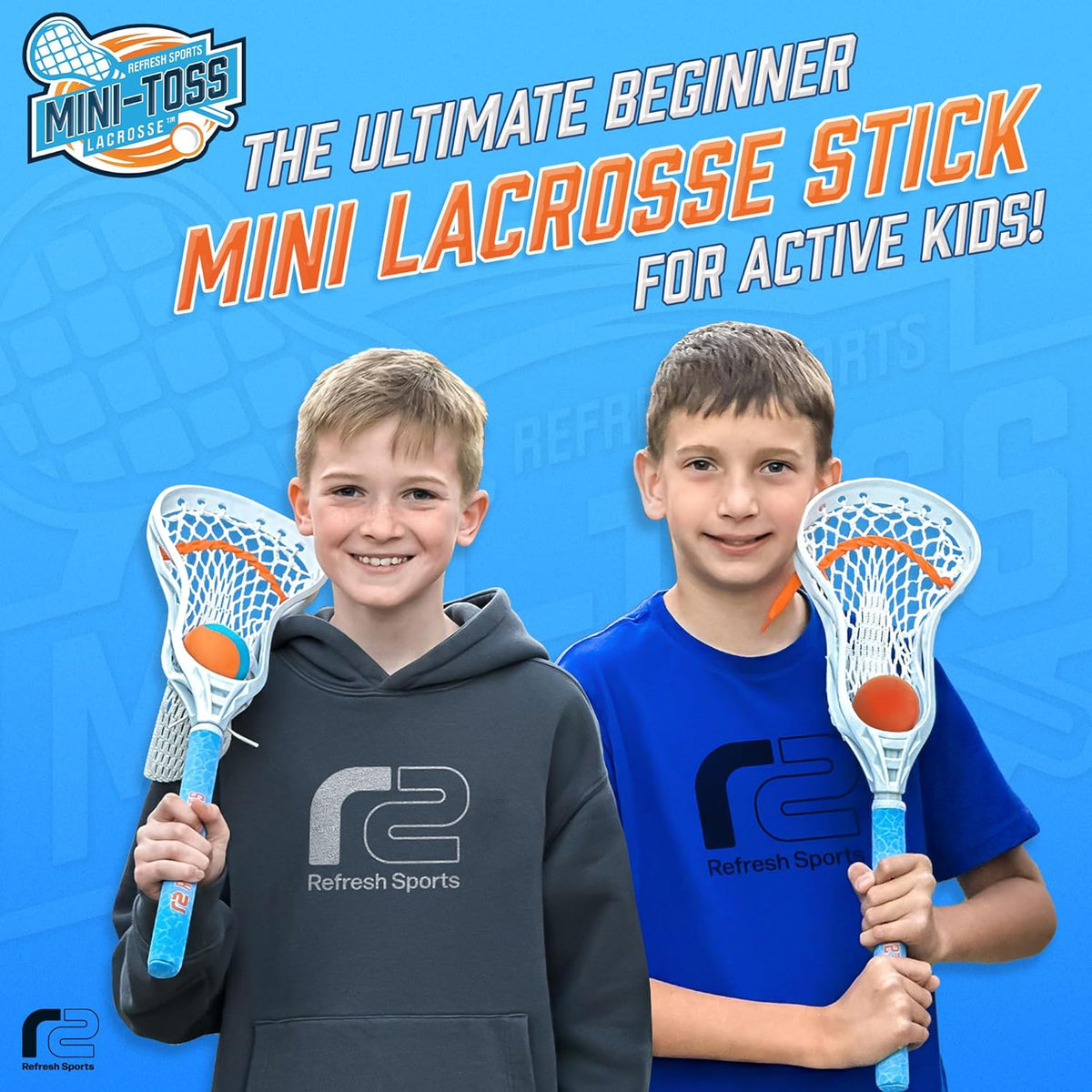 Mini Toss Lacrosse Set – The Ultimate Game for the Backyard and Pool- Fun Gift for Kids - Comes
