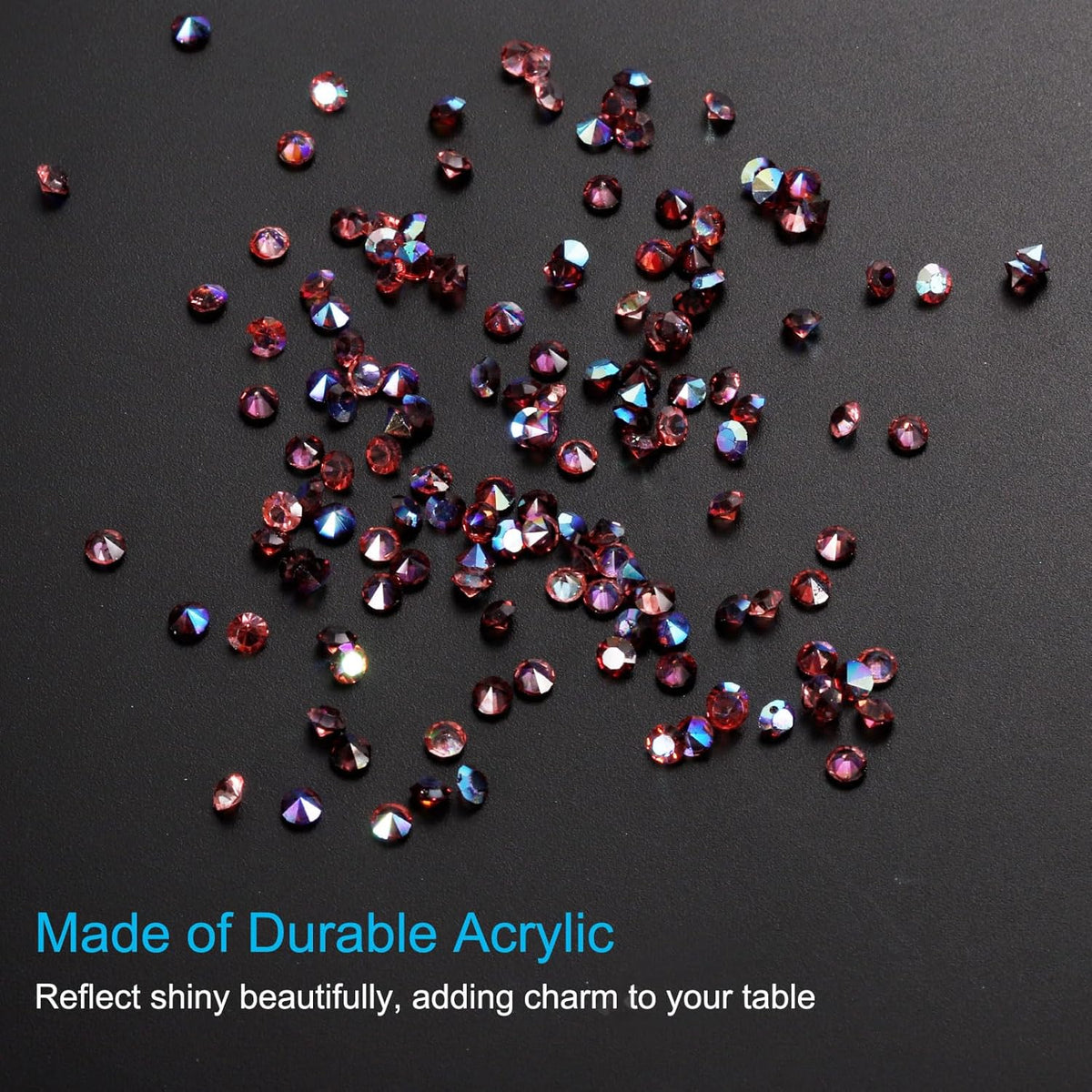 PATIKIL 14000Pcs Wedding Table Scatter Confetti Crystals 3mm Acrylic Diamonds Vase Fillers Gems for