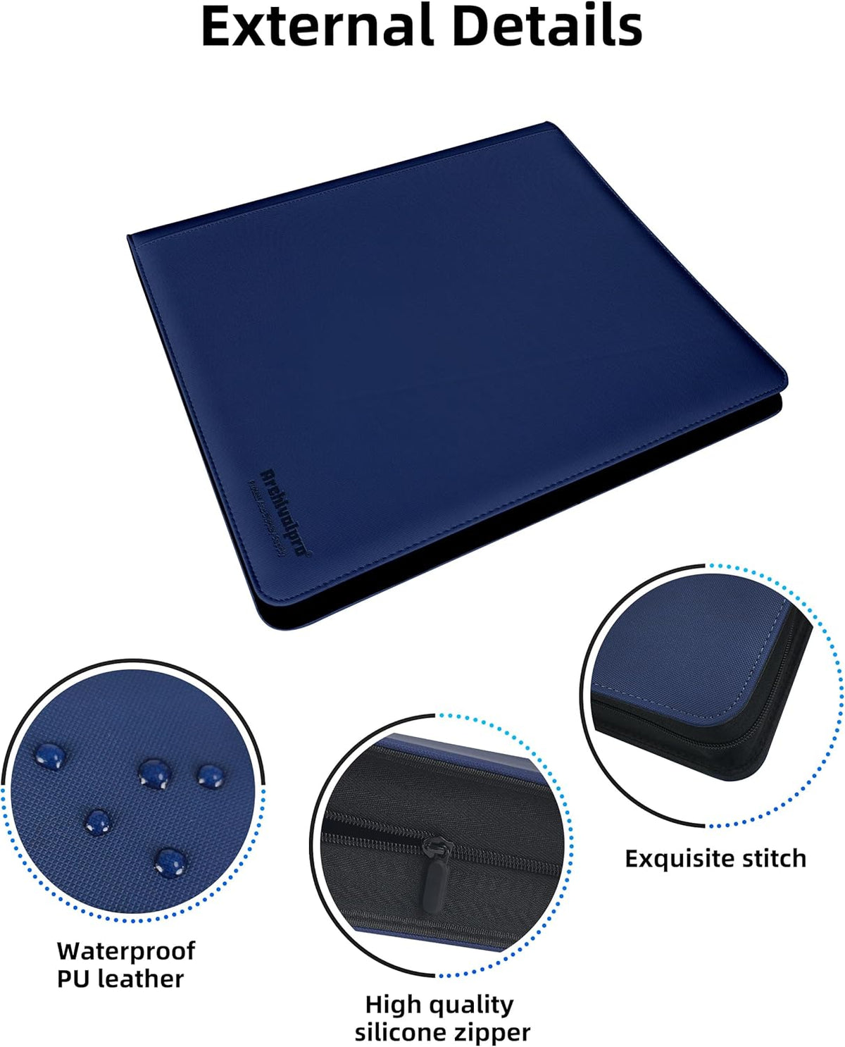 20 Pockets Premium Card Binder 1024 Cards Trading Card Binders Side Load Card Storage Display