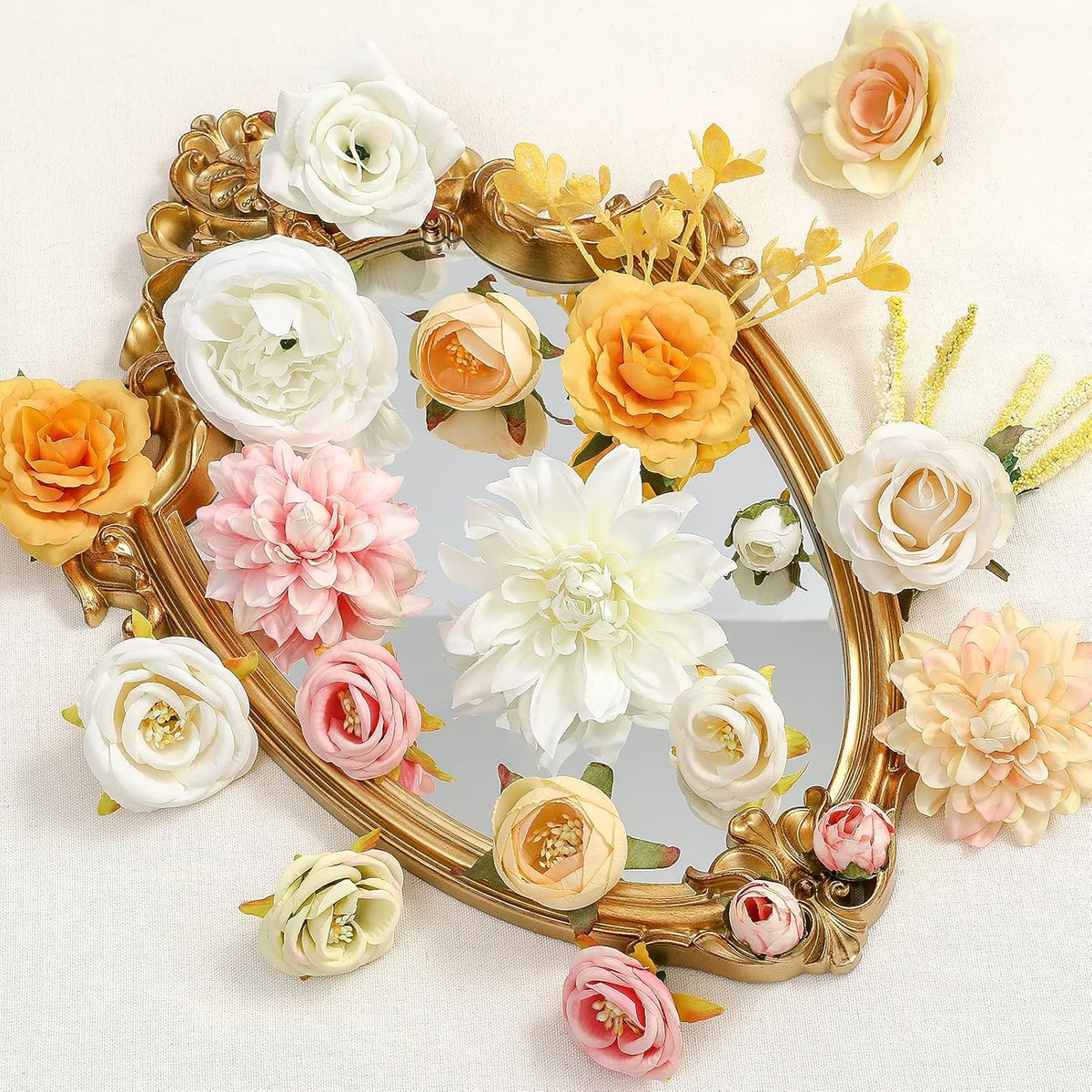 Serra Flora Artificial Wedding Flowers Bouquets Centerpieces Faux Flowers Combo for Fake Flowers
