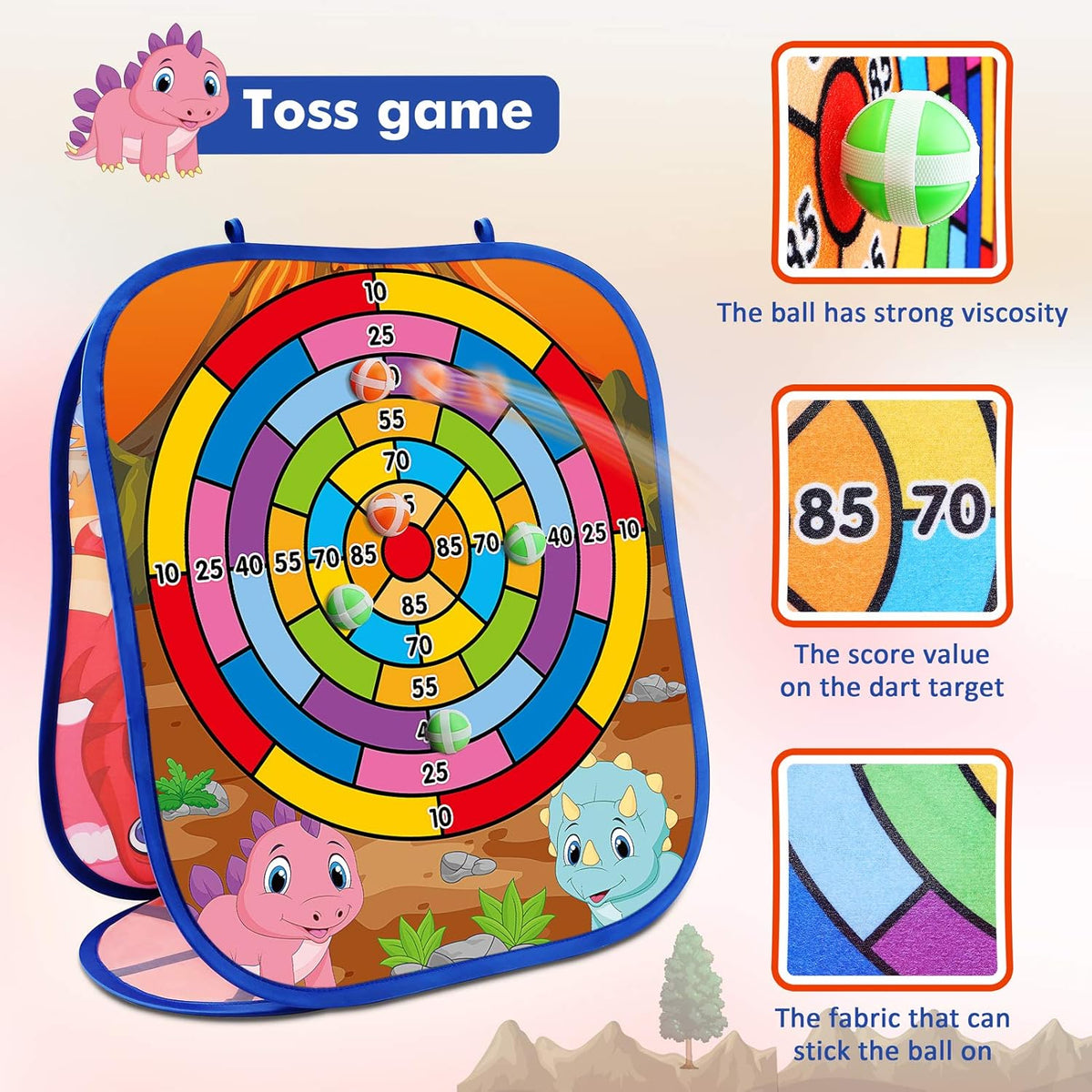 Animal Bean Bag Toss Game Toy Outdoor Toss Game, Family Party Party Supplies for Kids, Gift for
