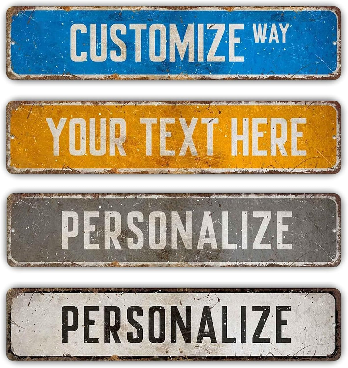 Custom Signs Outdoor Metal, Personalized Street Sign for Home Bar Wall Decor, Indoor/Outdoor Use