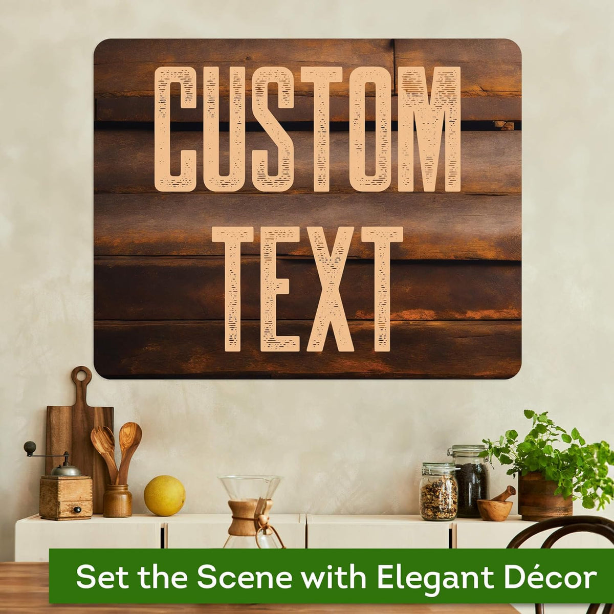 Custom Sign, Custom Street Sign, 11 Font Colors, 13 Font Styles, 4 Hole Options, 22 Sizes, 24x30