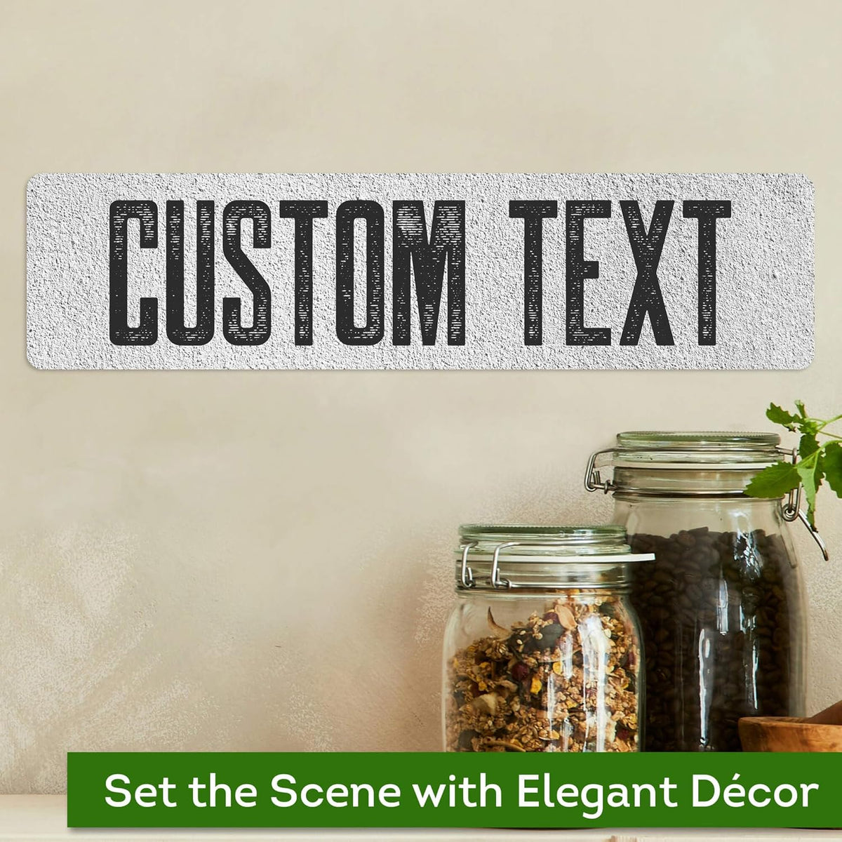 Custom Sign, Custom Street Sign, 11 Font Colors, 13 Font Styles, 4 Hole Options, 22 Sizes, 3x12