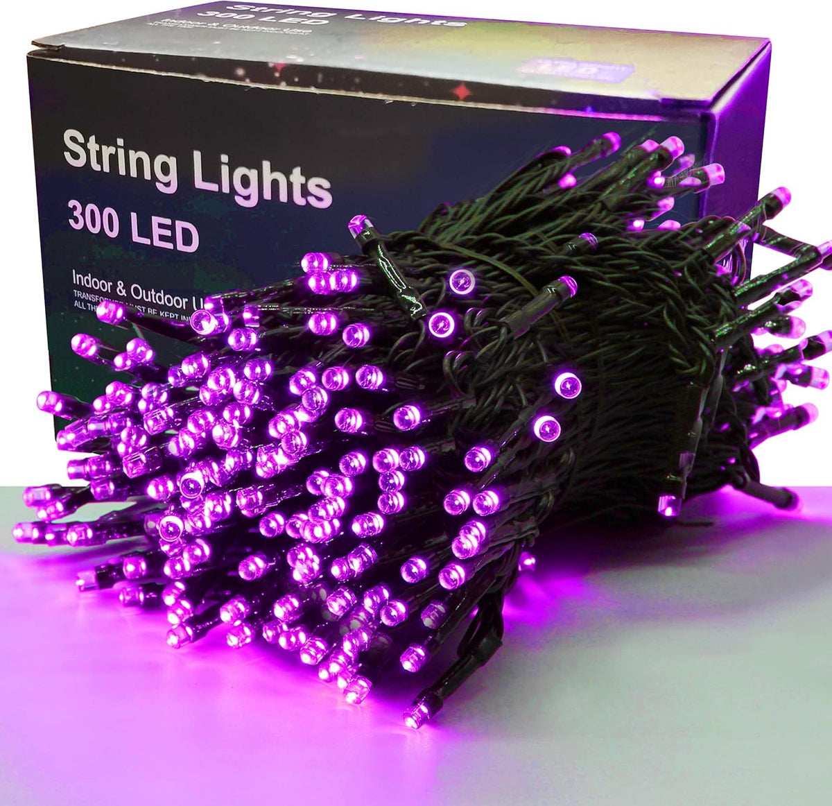 300 LED Halloween Lights, 98.5FT Halloween String Lights with 8 Lighting Modes, Waterproof &