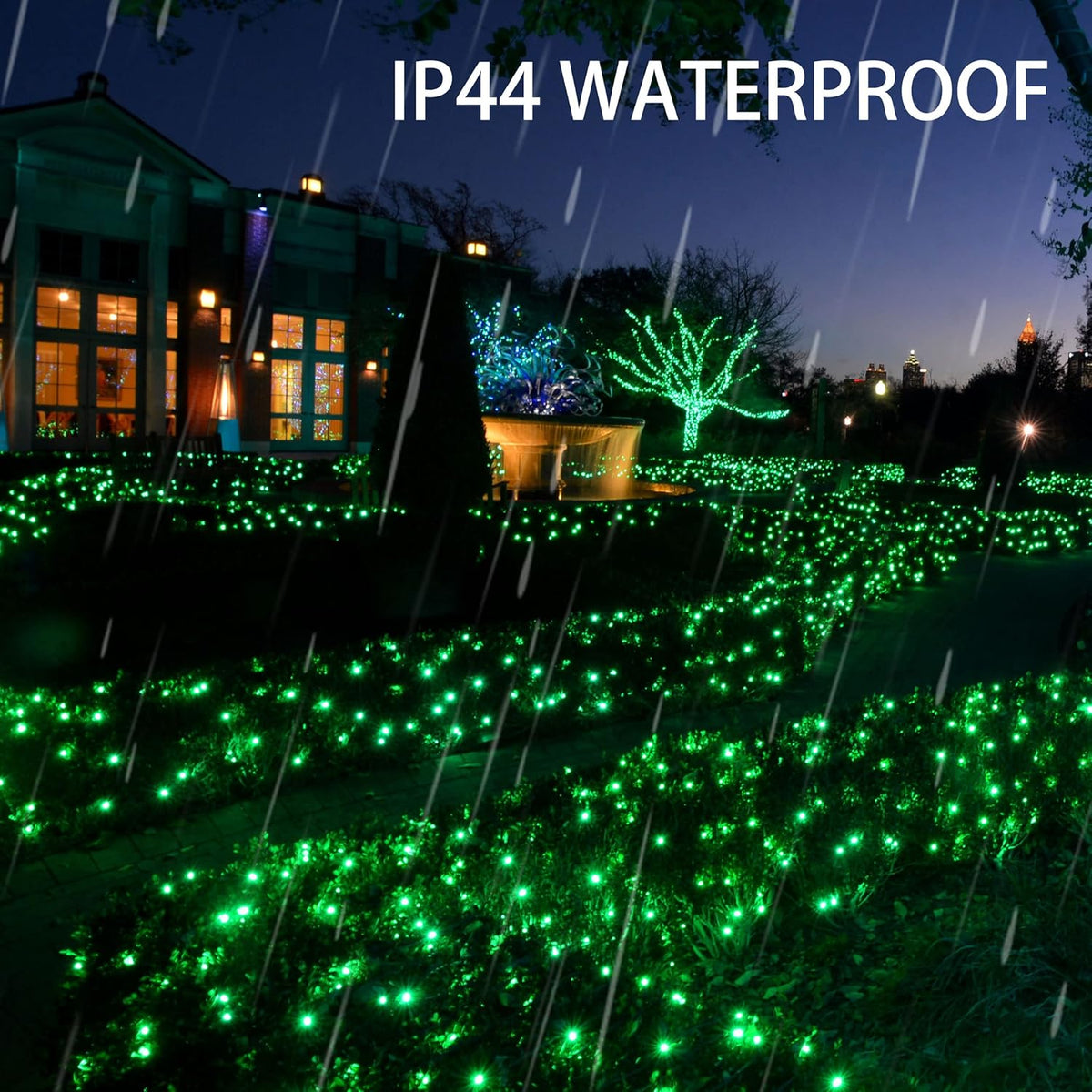 Dazzle Bright Fairy Lights Battery Operated, 4 Pack Total 80FT 240LED Silver Wire Waterproof String