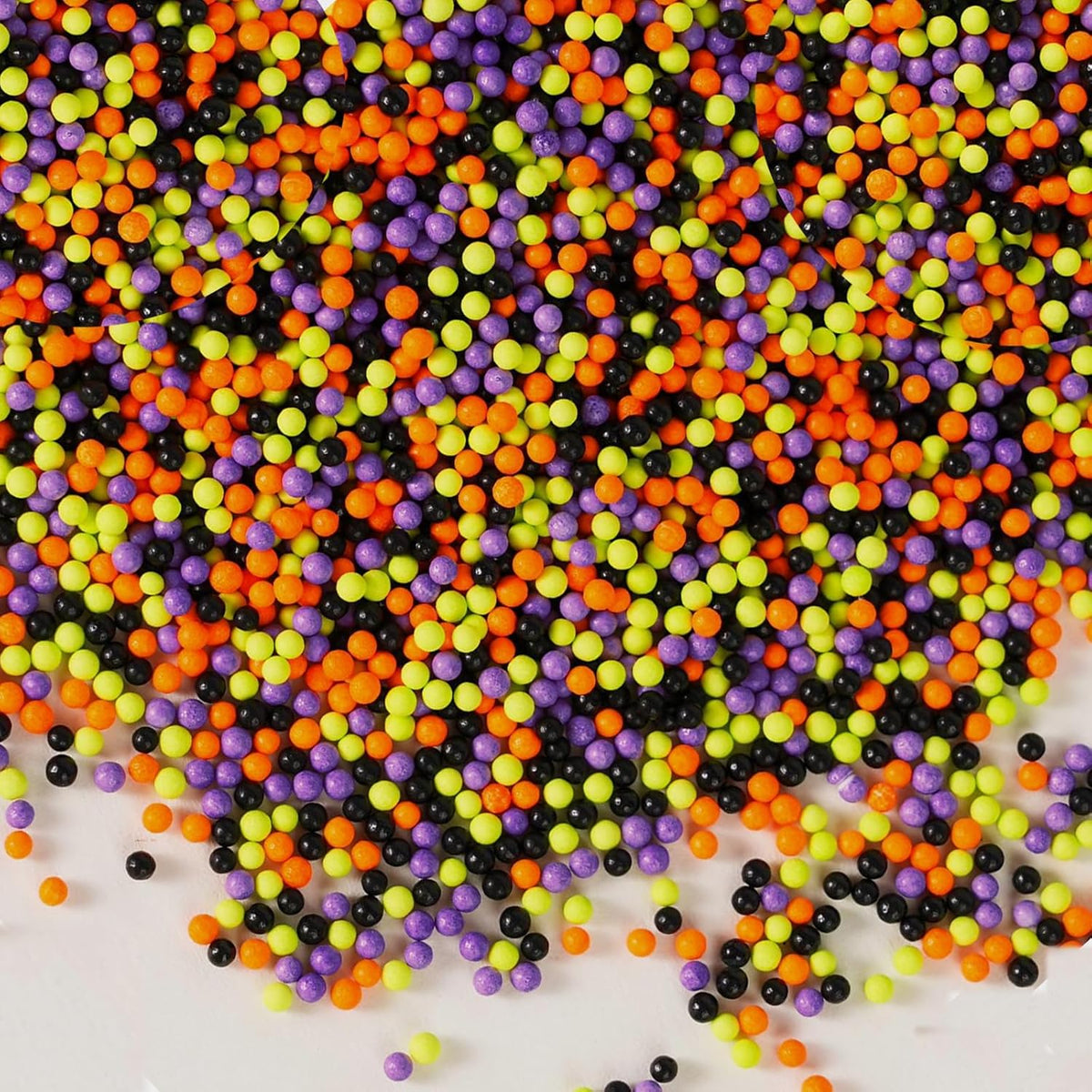 Sentovac Halloween Nonpareils Sprinkles Edible 2mm Mini Peals Sprinkle for Cake Decorating Sugar