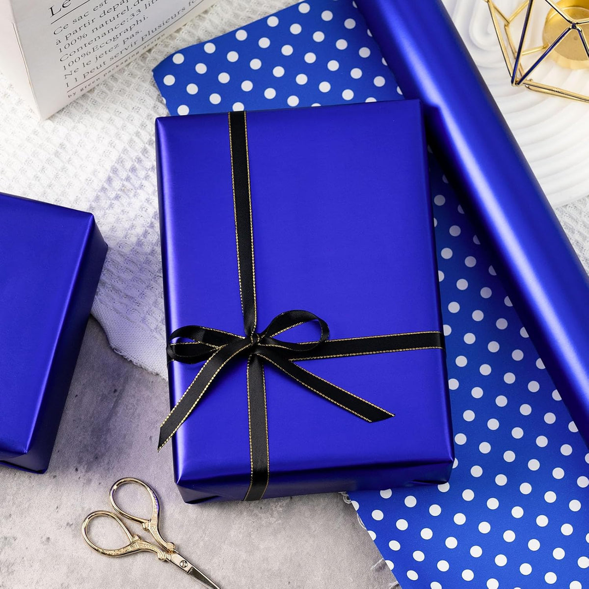Garbendy Gift Wrapping Paper Roll-Solid Color Pearly-Lustre Paper,Perfect for Wedding, Valentine's