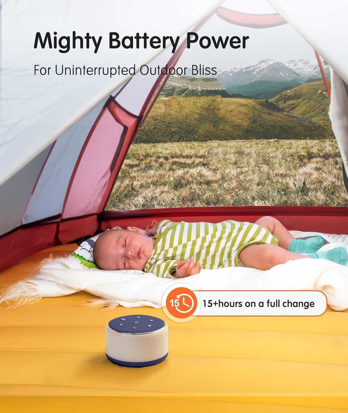 FamiSym Sleep Sound Machine for Babies Kids Adults - Rechargeable White Noise Machine for Sleeping