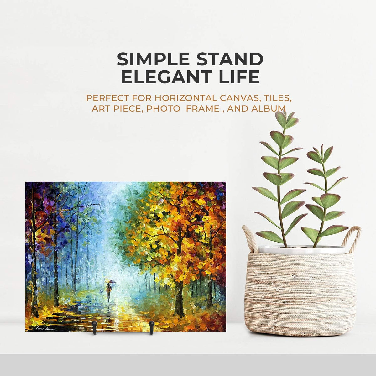 TR-LIFE Plate Stands for Display - 6 Inch Stand + Metal Frame holder stand Picture, Decorative