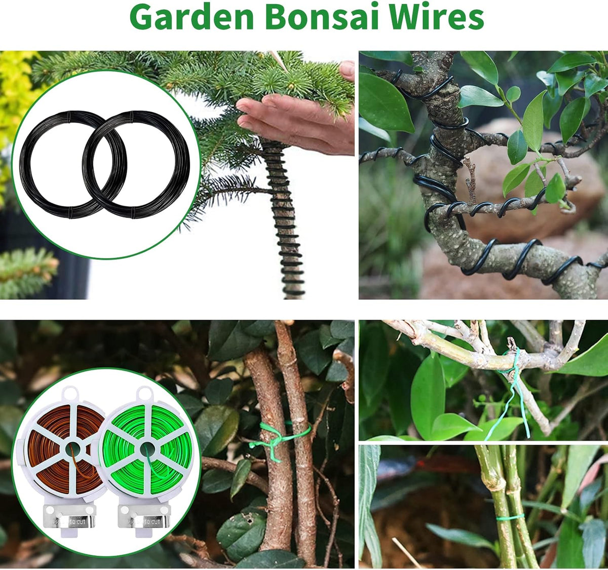 Bonsai Tree Kit, 20 Pcs Gardening Succulent Tools Set, Bonsai Tool Kit Include 262 Feet Bonsai