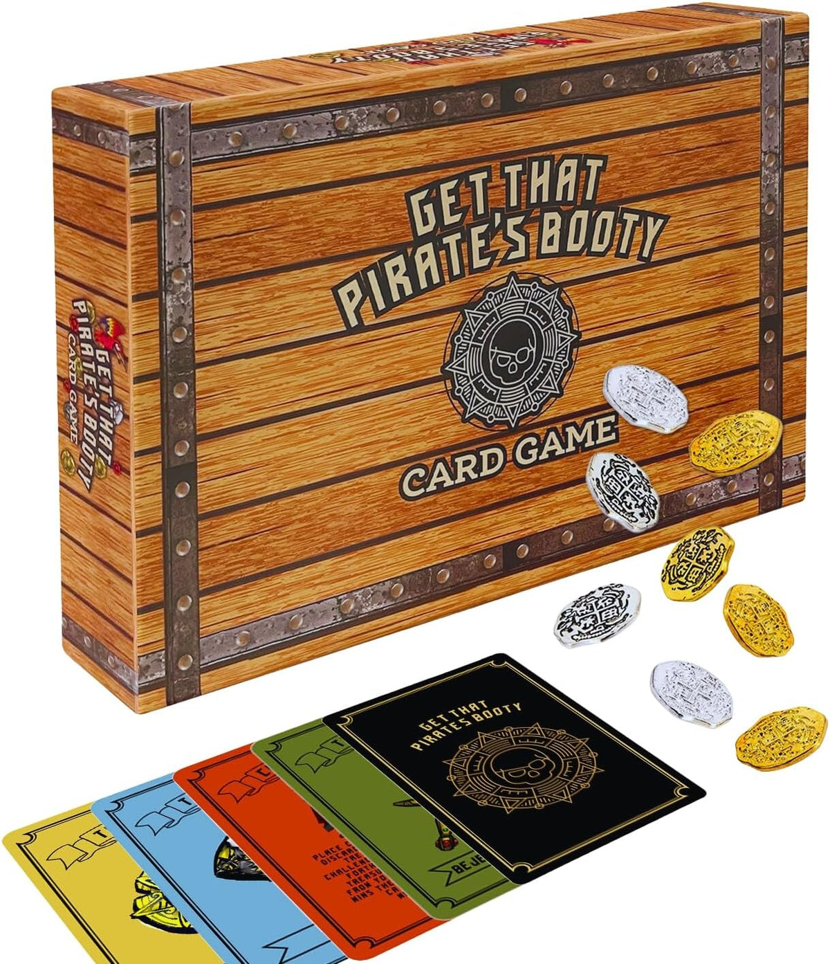 Get That Pirate's Booty Card Game, Fun 2-6 Player Family-Friendly Card Game for Adults, Teens, &