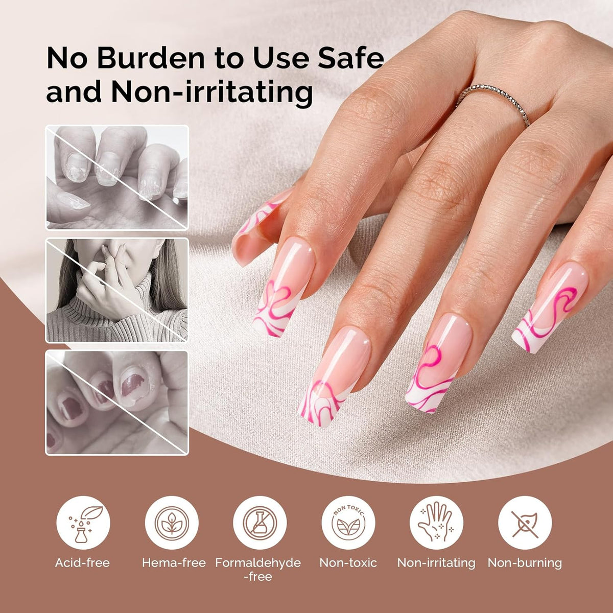 MelodySusie 2PCS Nail Dehydrator and Primer, Professional Natural Hema Free and Acid Free