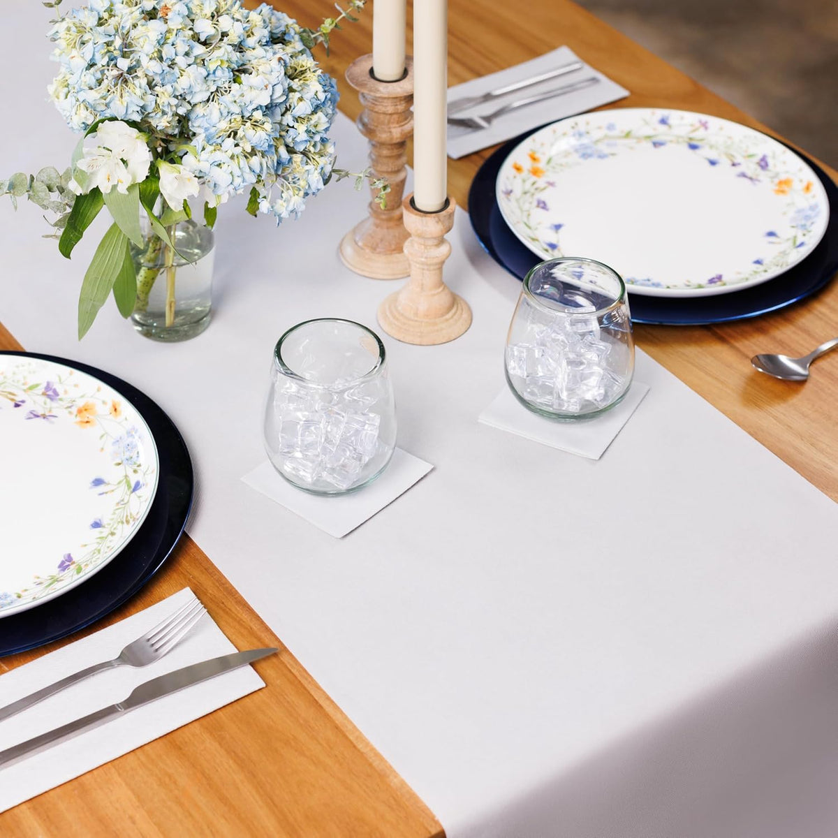 American Homestead Paper Table Runner Roll - 78 ft. Disposable Linen-Like Table Cover Roll - 20