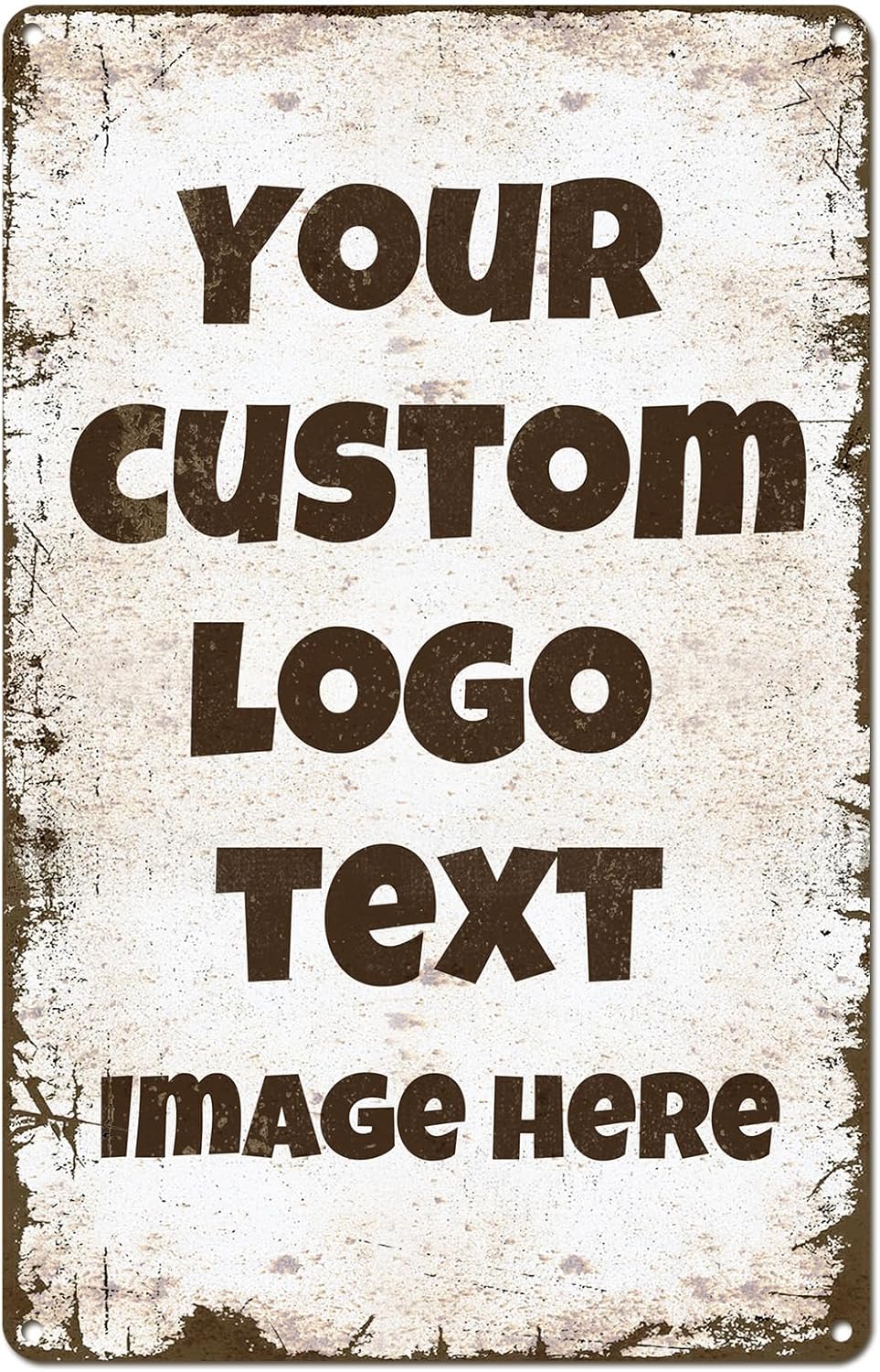 Personalized Metal Sign Custom with Photo Text Logo for Outdoor Yard Garden Home Business Wedding