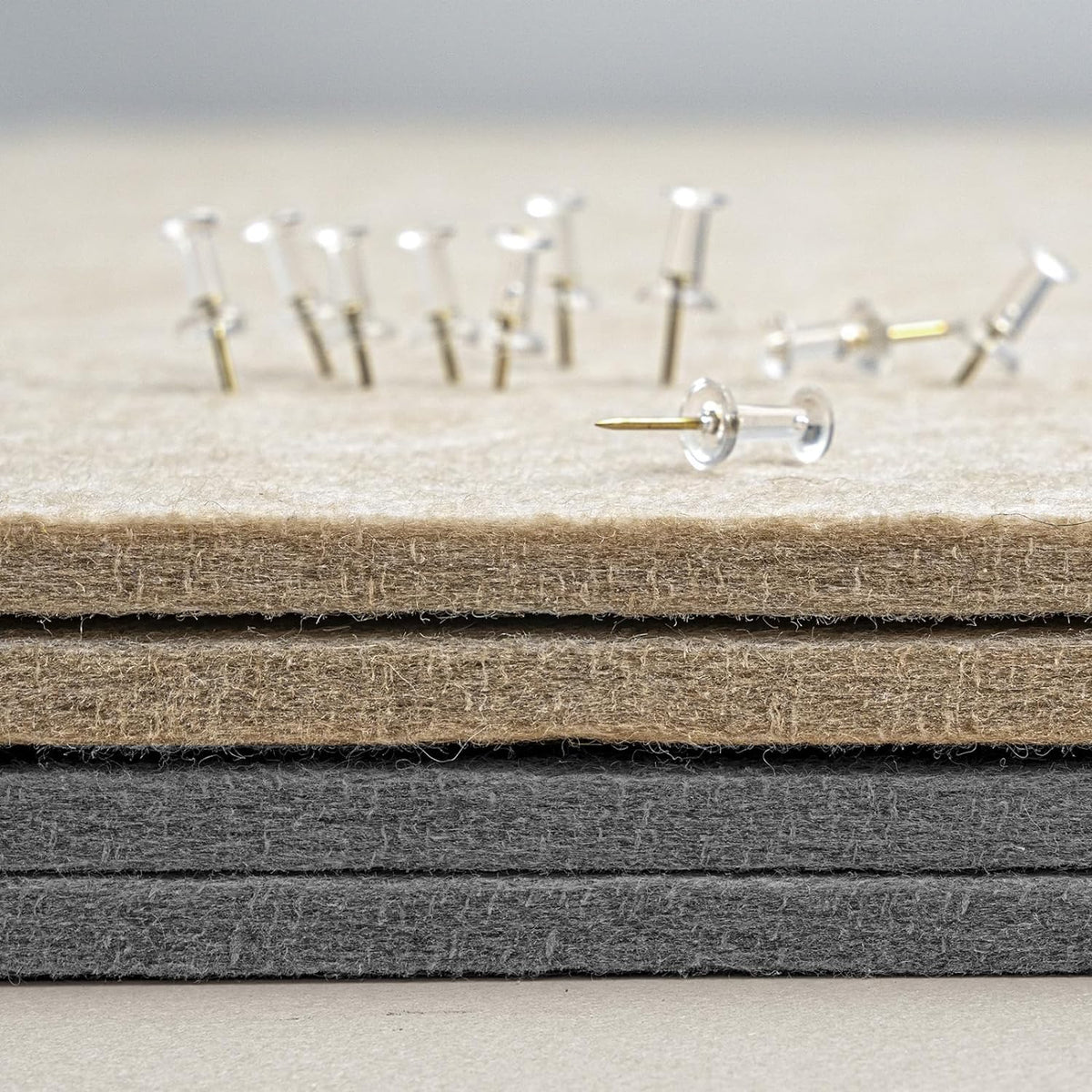 Bulletin Board, 24 x 18 inches Felt Board Decorative Pin Board, Cork Board Alternative for Wall