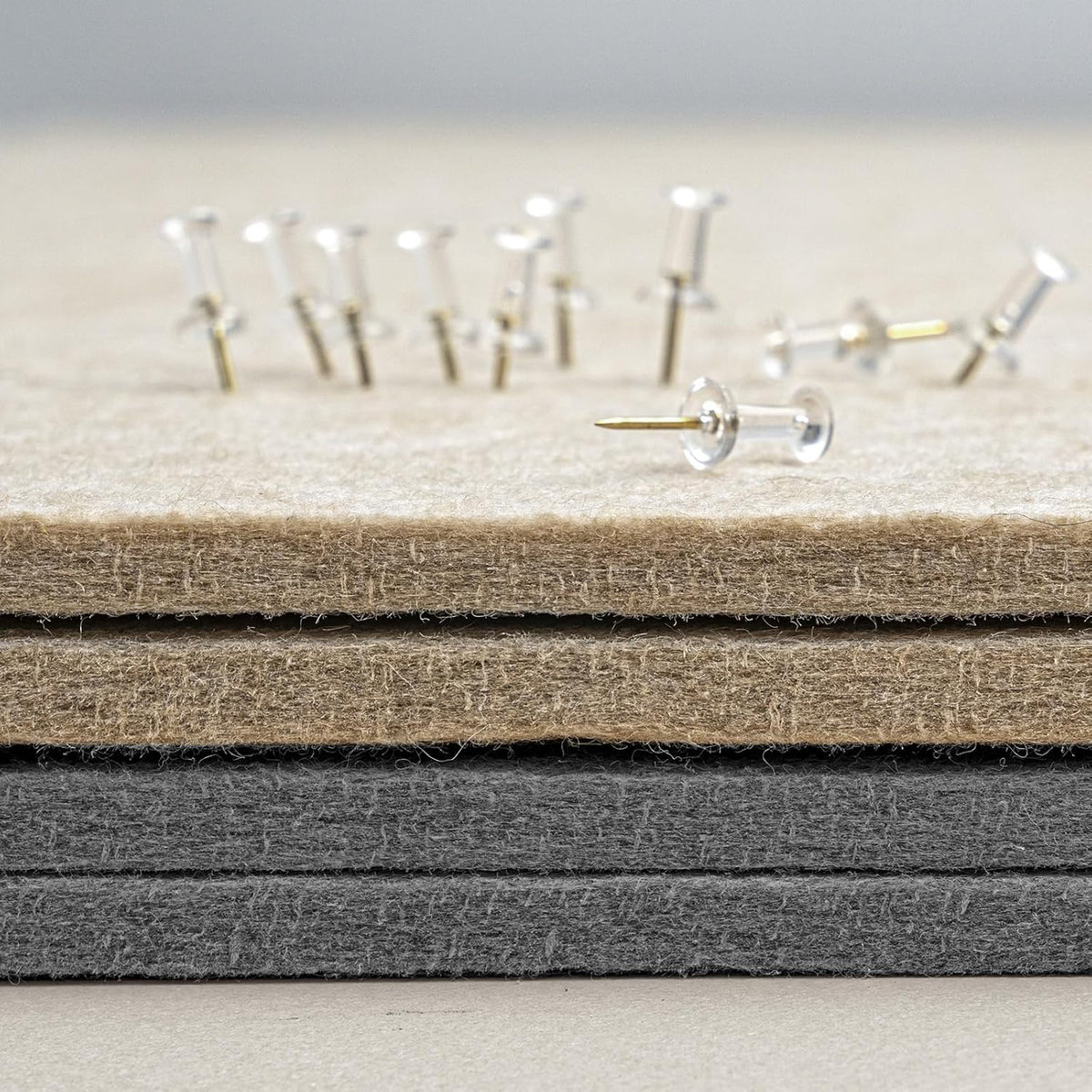 Bulletin Board, 36 x 24 Inches Felt Pin Board - Decorative Cork Alternative for Wall, 3' x 2'