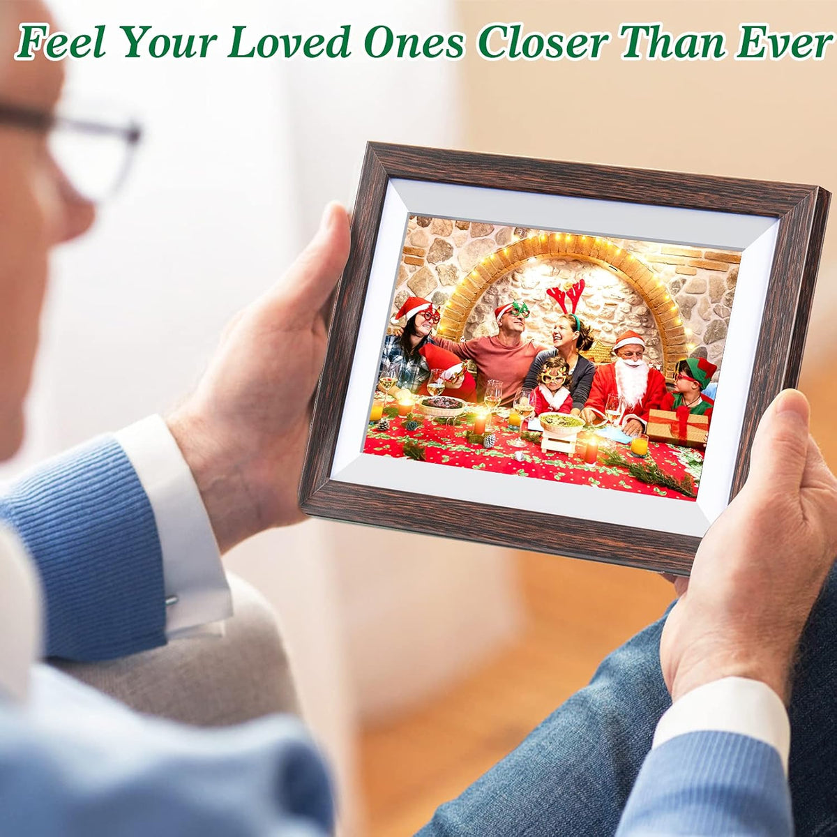 Frameo-Digital-Picture Frame 10.1 Inch Electronic-Digital Photo Frame with IPS Touch Screen HD