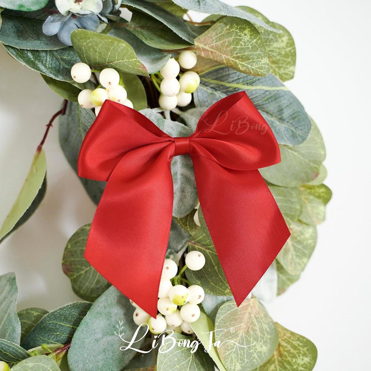 5'' Red Bow Party Decorations Satin Bows, Twist Tie Bows for Treat Bags, Cake Pops, Pre-Tied Bow