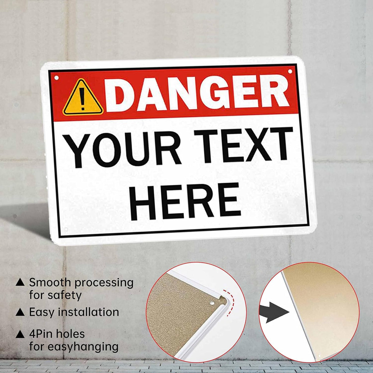 Custom Sign, Personalized Metal Signs, Customize for Office, Business, Workplace, Office, Home