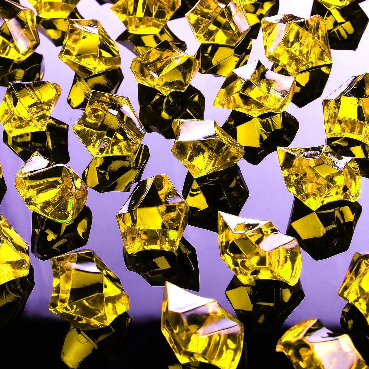 Babenest Acrylic Crushed Ice Rocks, 150 PCS Fake Crystals Plastic Ice Cubes Diamonds Gems for Vase