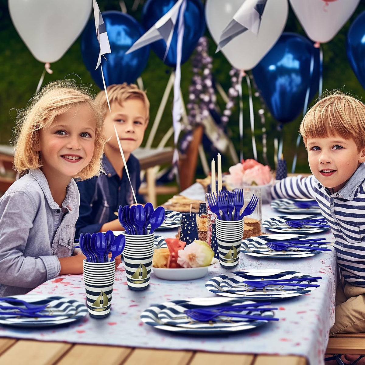Nautical Decorations & Tableware - Party Supplies for 20 Guests