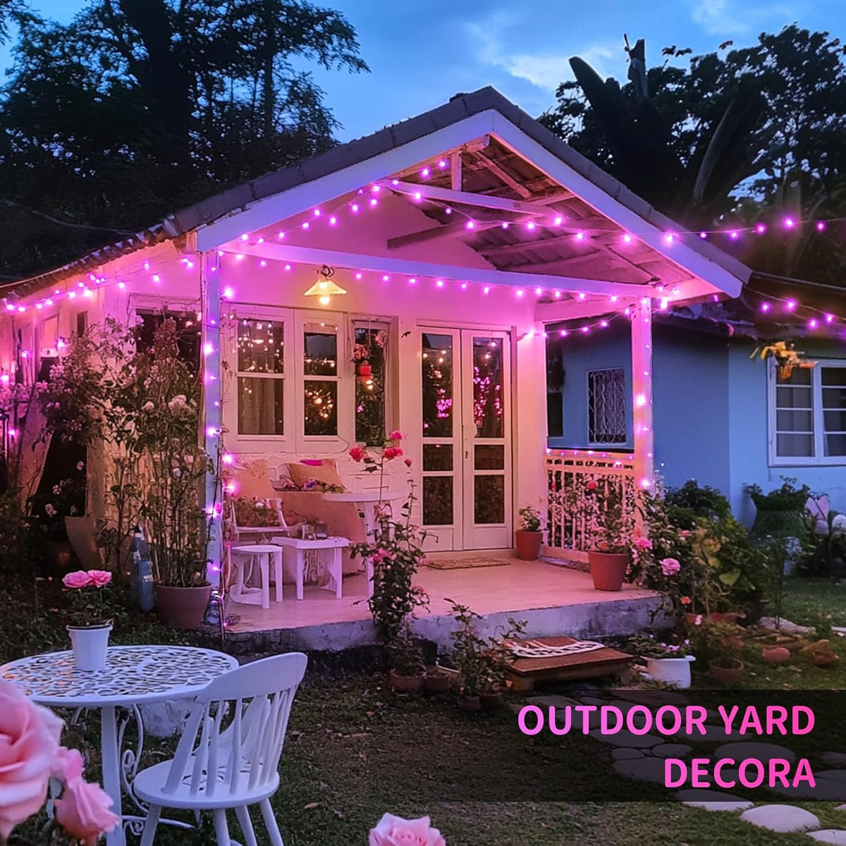 JMEXSUSS 600 LED Pink Christmas Lights for Decorations, 168ft Pink String Fairy Lights Indoor