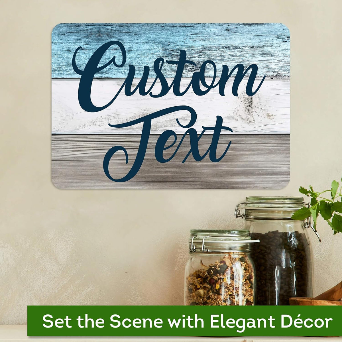 Custom Sign, Custom Street Sign, 11 Font Colors, 13 Font Styles, 4 Hole Options, 22 Sizes, 7x10