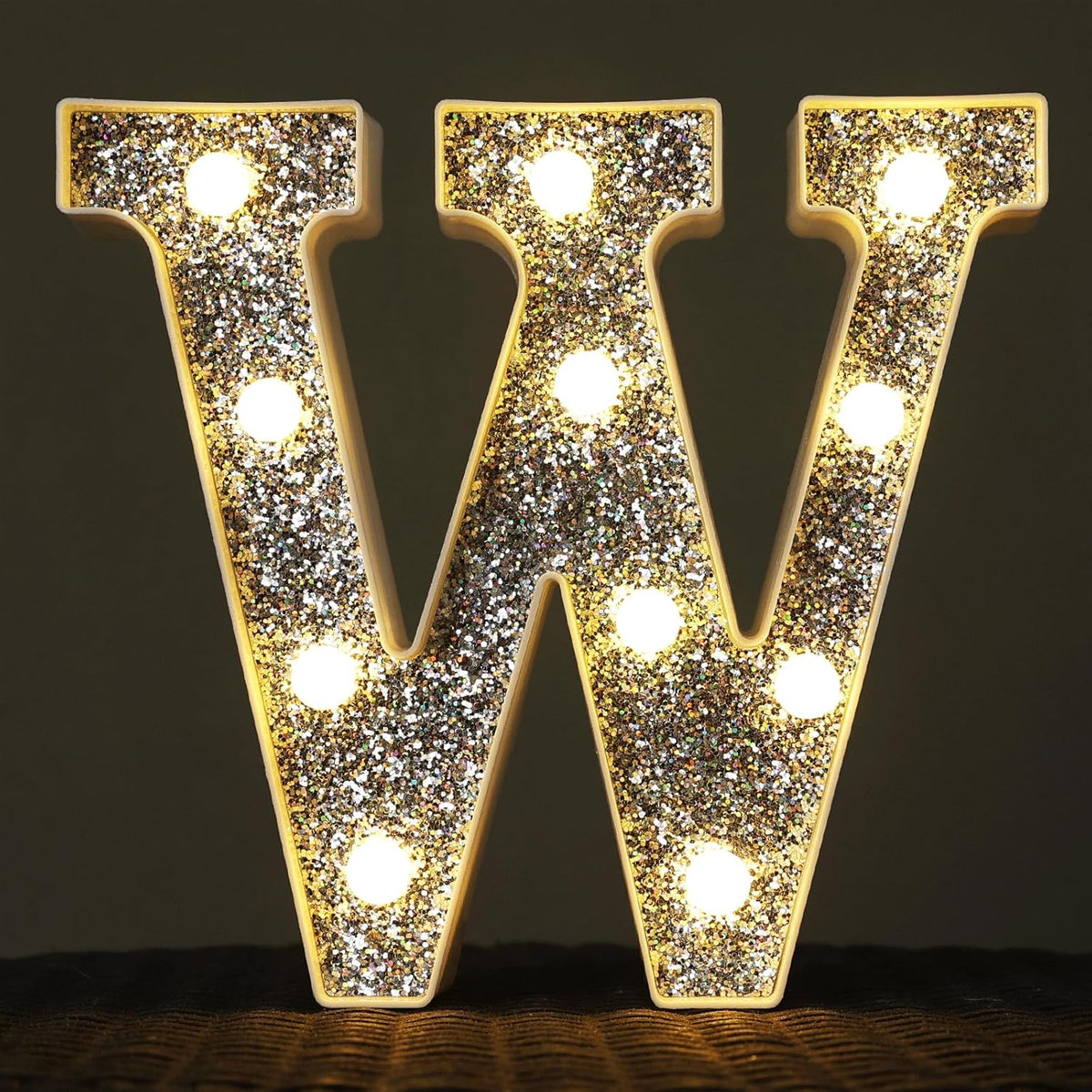 Light Up Letters - Marquee Decor, Glitter Alphabet & Number Signs for Prom, Events or Engagement