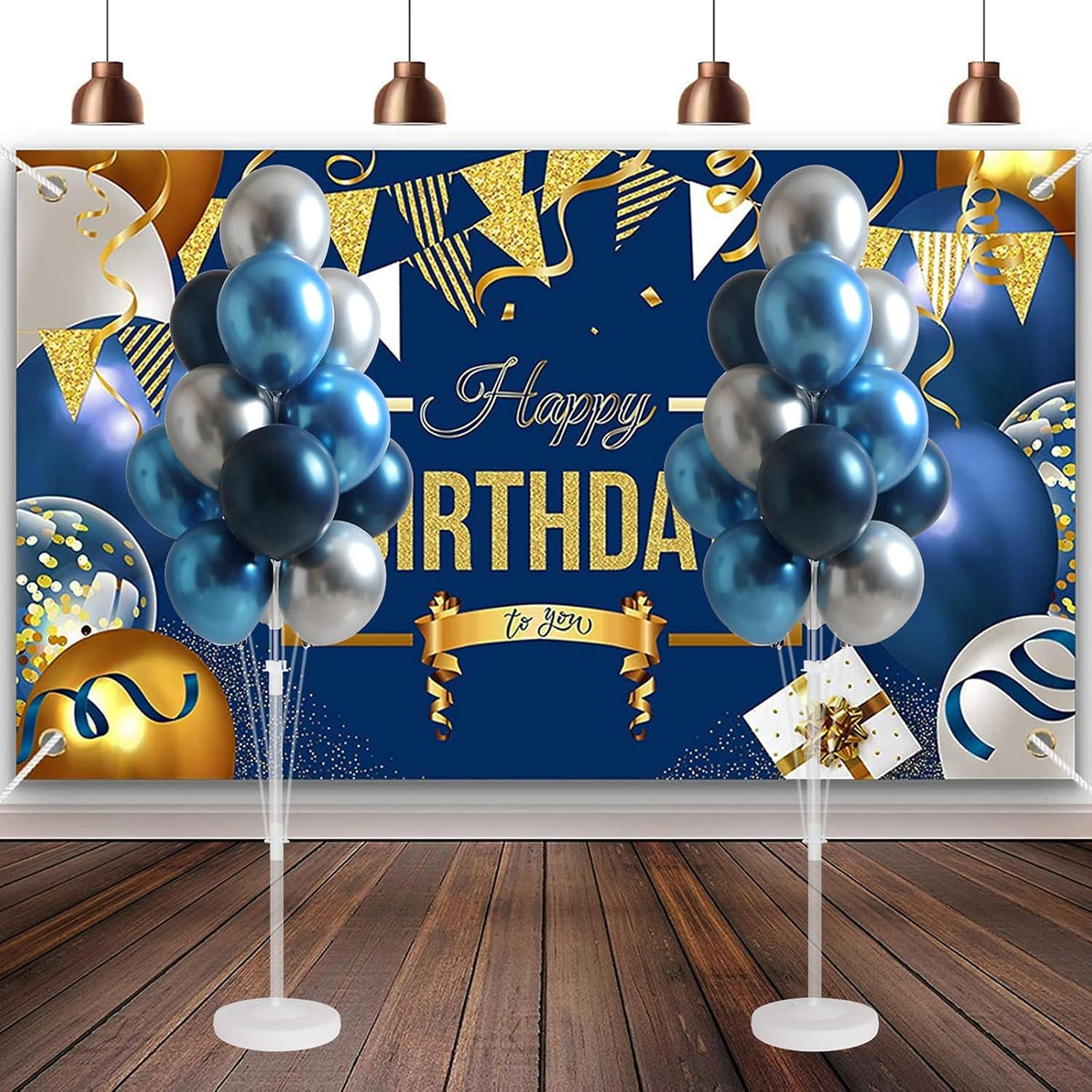Balloon Column Kit for Floor- Set of 2,Balloon Columns with Stand, Base and Pole,Balloon Tower