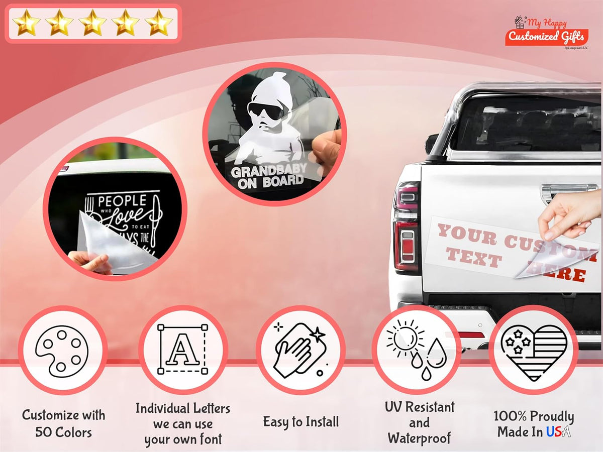 Choose Your Custom Sticker or Magnet ║ (50 Colors + Unlimited Fonts + 55 Sizes) ║ Make Your Own