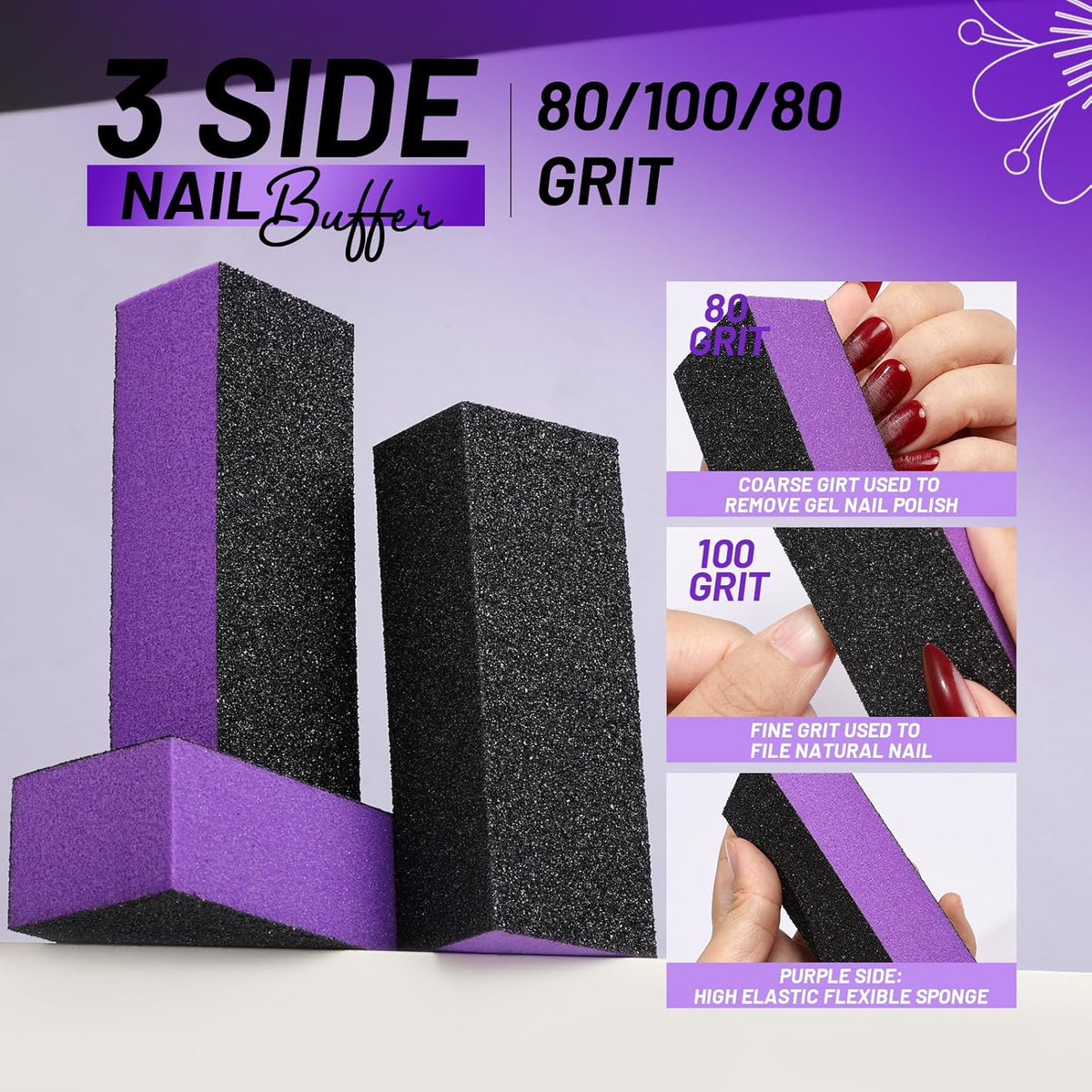 FANDAMEI Nail Care Kit, Nail Buffers and Files, Nail Cuticle Tools Kit, Nail Manicure Tools, Finger