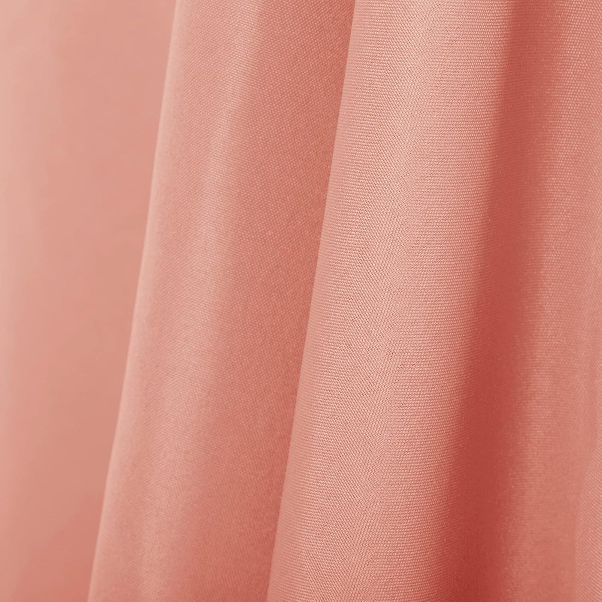 Ascoza 2pack 90x132 Inch Dusty Pink Rectangular Tablecloth 6 Feet Table Cloth in Polyester Fabric