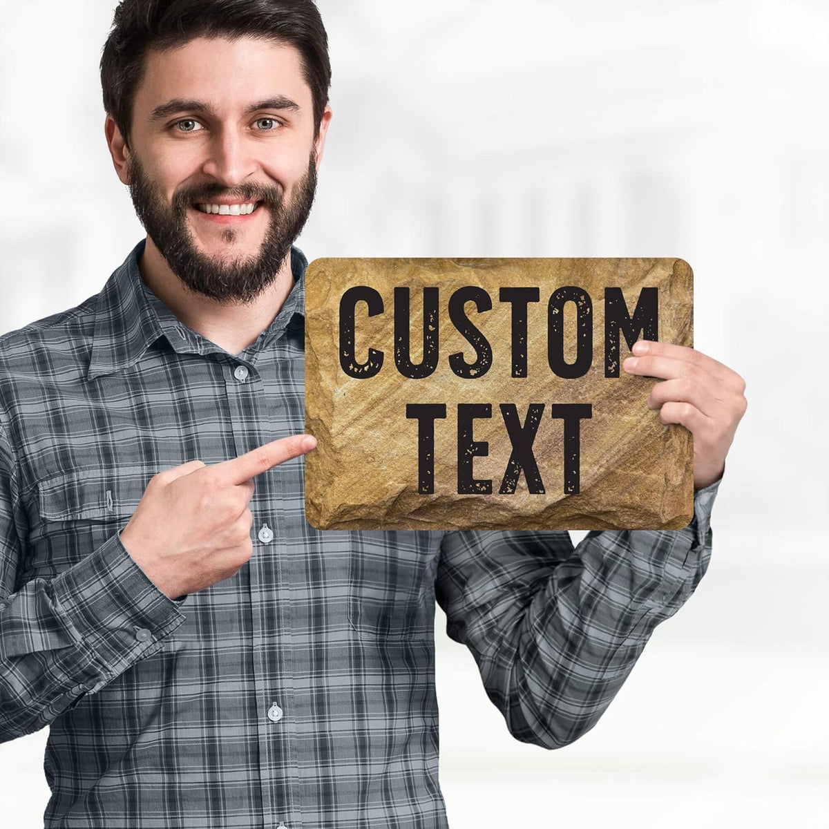 Custom Sign, Custom Street Sign, 11 Font Colors, 13 Font Styles, 4 Hole Options, 22 Sizes, 7x10