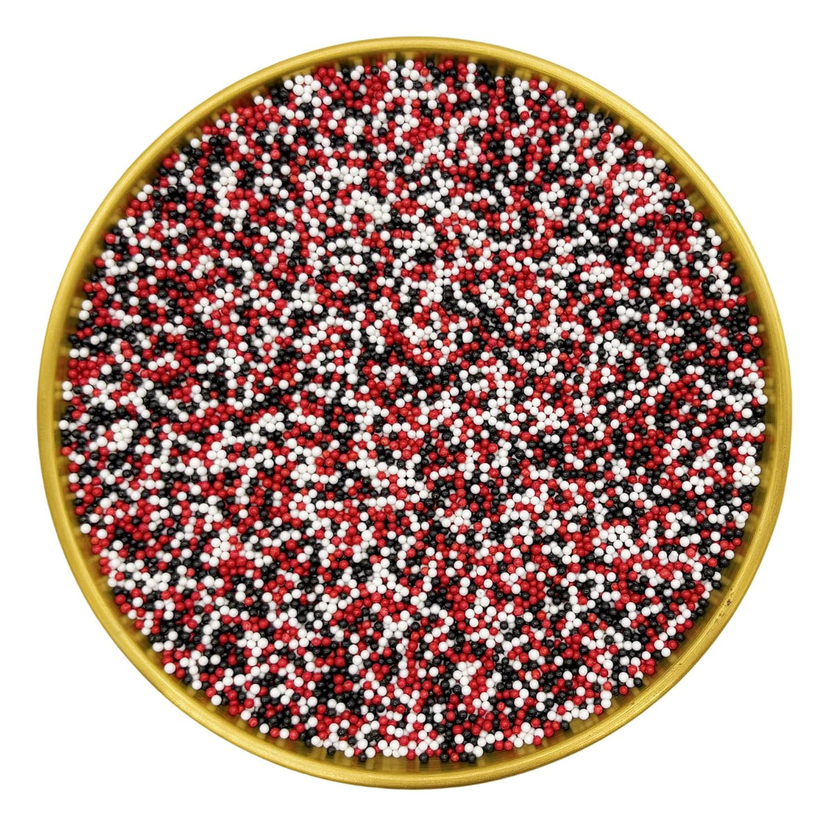 Dynastang 2mm Red & Black & White Pearls Sprinkles Edible Pearls Cake Decorating Stars Cake