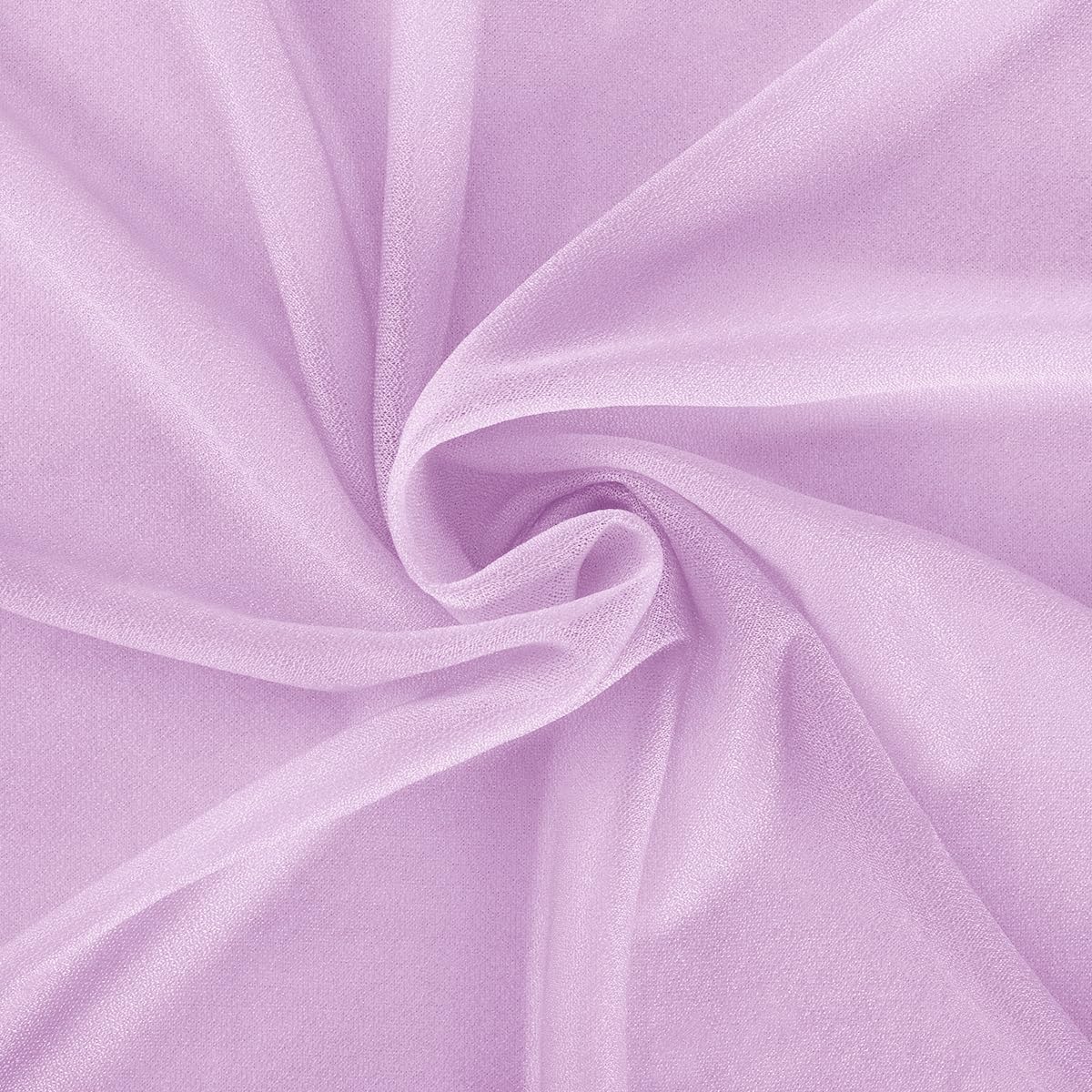 Lilac Elegant Arch Draping Fabric Outdoor 1 Panel 29" × 20Ft Sheer Chiffon Curtain Drapes for Fall