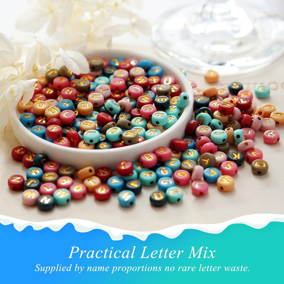 DIY Wine Glass Charms Kit, 25pcs Personalized Reusable Drink Marker Tags, Glass Identifiers for