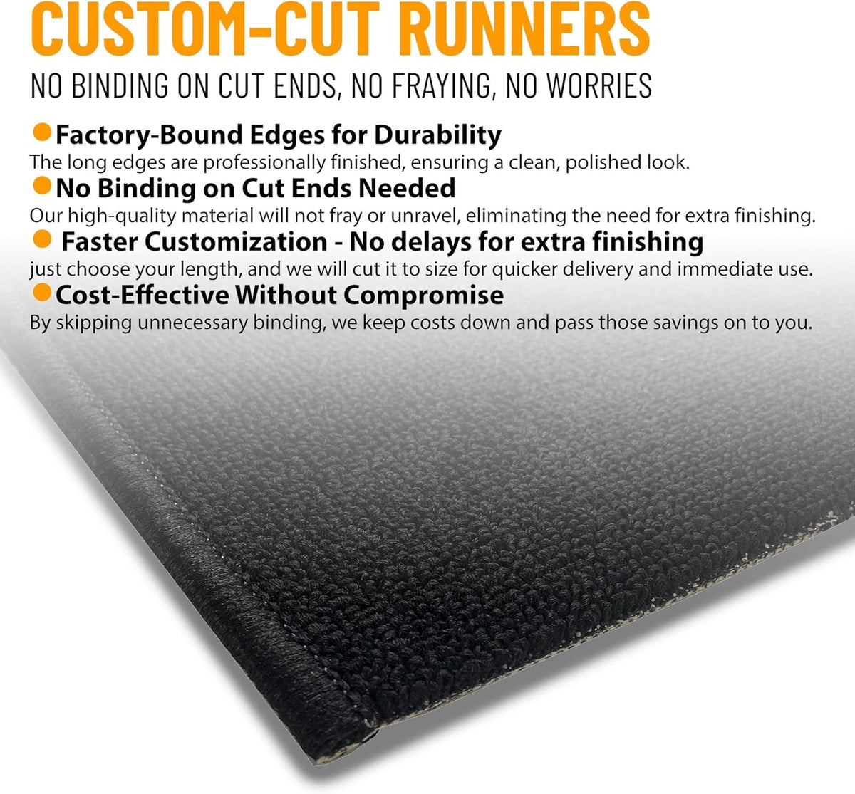 Ottomanson 3x20 Non Slip Extra Long Hallway Runner Rug with Rubber Backing - Solid Modern Kitchen