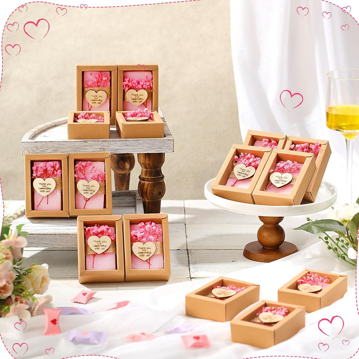 Demissle 30 Pcs Mini Scented Soap Wedding Party Favors Gifts Baby Shower Bridal Shower Handmade
