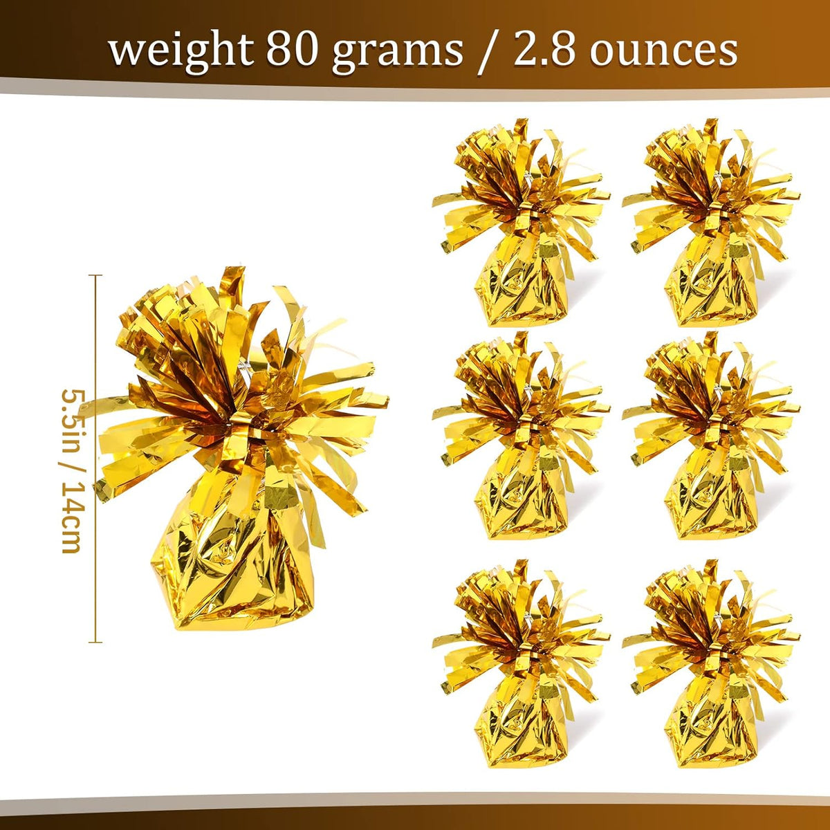 56 Pcs Balloon and Balloon Weights, 50 Pieces Balloons Decorative Birthday Confetti Balloons 6