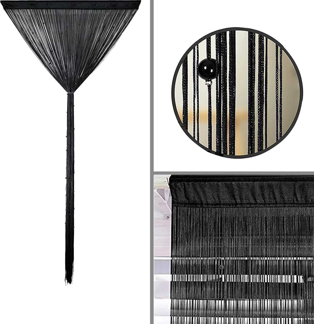 Beaded Curtain Beads Door String Curtains Ideal for Living Room Decor Wall Hanging Fringe Doorway