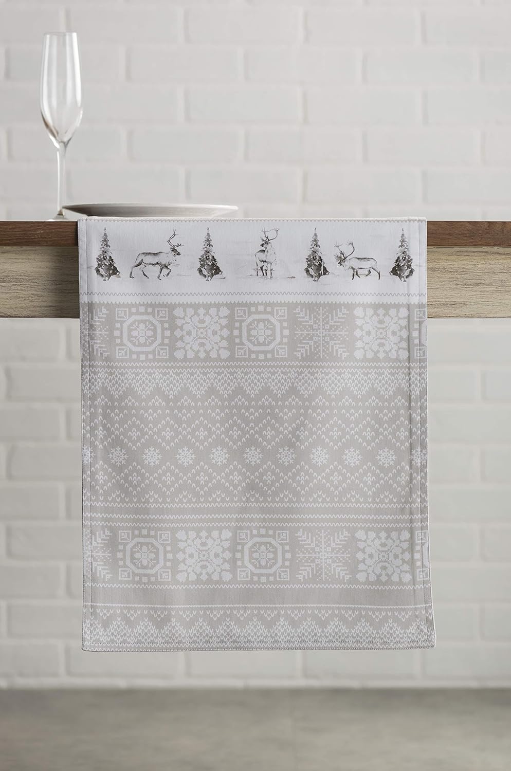 Maison d' Hermine Table Runner 100% Cotton Single Layer Table Runners 90 inches Long Decorative for