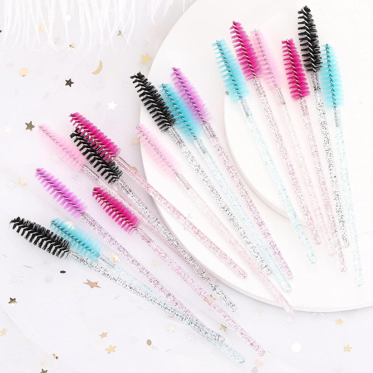 Tbestmax 2000 Disposable Mascara Wands Eyelash Brush Spoolies for Eyebrow Eye Lash Extension