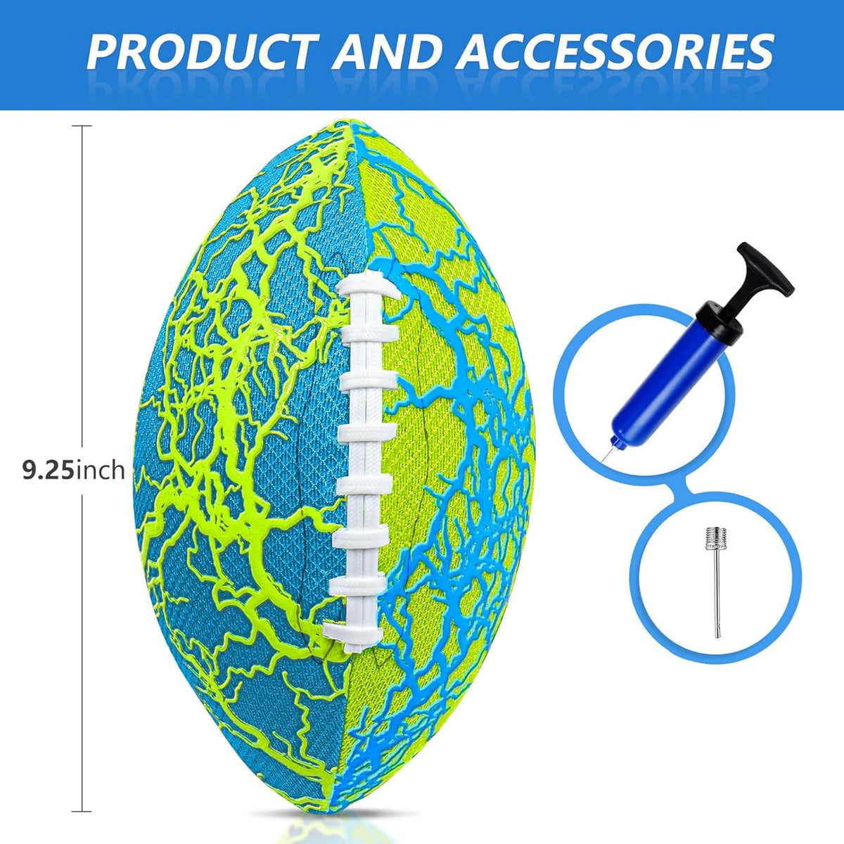 Jasonwell Pool Beach Water Football - Strong Grip Waterproof Soft Football for All-Weather Play
