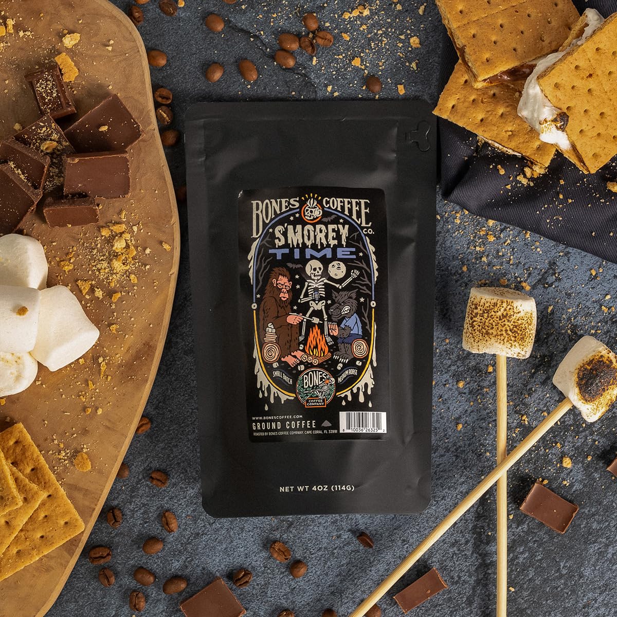 Bones Coffee Company NEW Favorite Flavors Sample Pack, Assorted Flavored Coffee Low Acid Medium