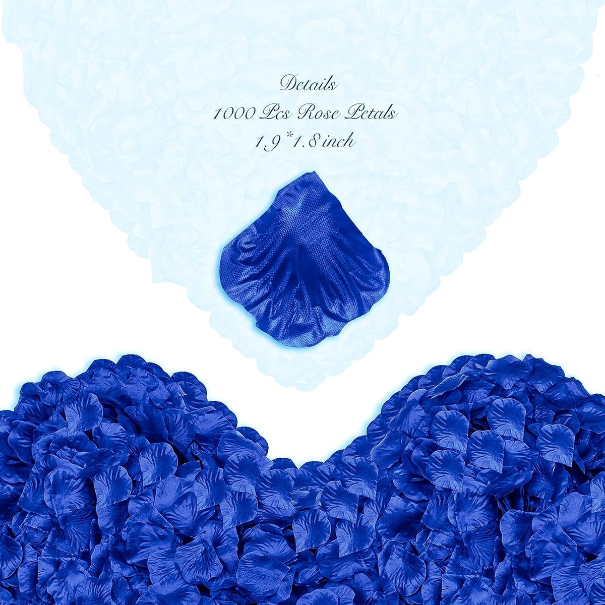 2000Pieces Rose Petals, Artificial Flower Petals Fake Rose Petals for Romantic