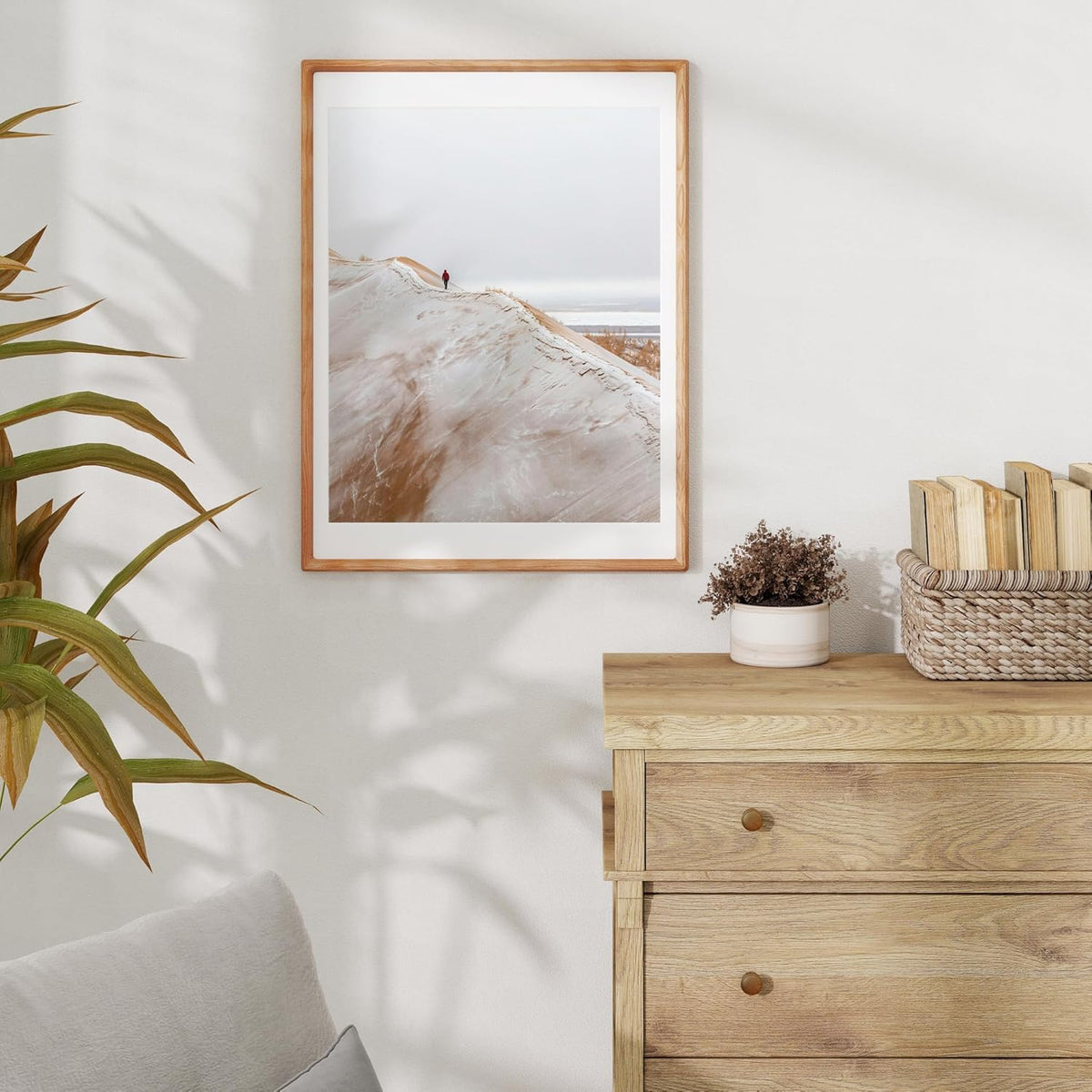 18x24 Picture Frame USA-Sourced Natural Cherry Wood Solid Original Wood Photo Frame Rounded Corner
