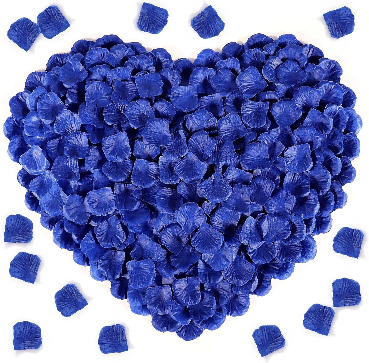 1000 Pcs Dark Blue Rose Petals Artificial Silk Flower Petals Romantic Decorations for Wedding